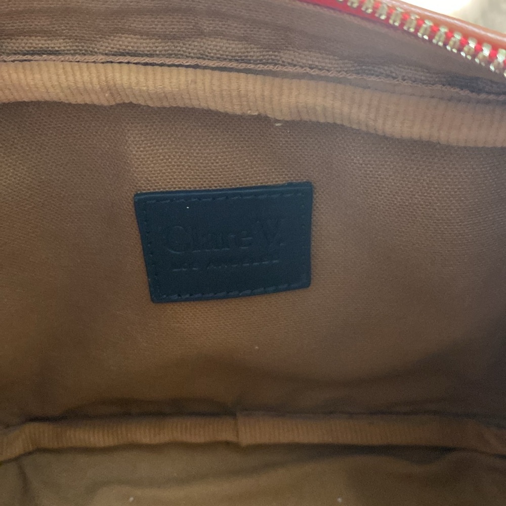 Clare V Tan Woven Leather Crossbody Bag - Picture 6 of 6